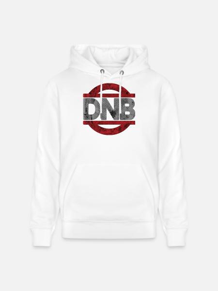 DNB Do Not Bend Grunge - Stanley/Stella CRUISER Unisex Organic Hoodie - white