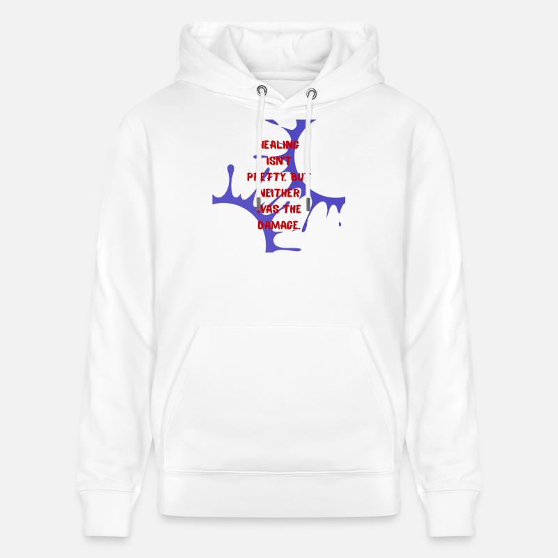 Conception de cicatrisation - Sweat à capuche bio CRUISER Stanley/Stella Unisexe - blanc