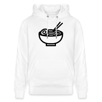 Ramen - Stanley/Stella Unisex Bio-Hoodie CRUISER  - Weiß - Vorne - Alina (178cm) & Michal (187cm)