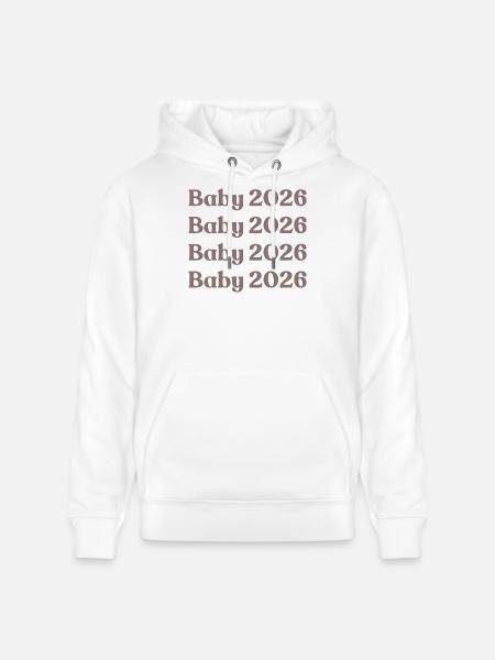 Bébé 2026 - Sweat à capuche bio CRUISER Stanley/Stella Unisexe - blanc
