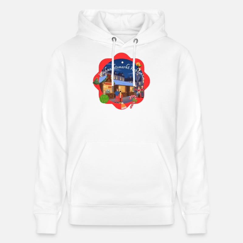 Marché de Noël de Coblence - Sweat à capuche bio CRUISER Stanley/Stella Unisexe - blanc