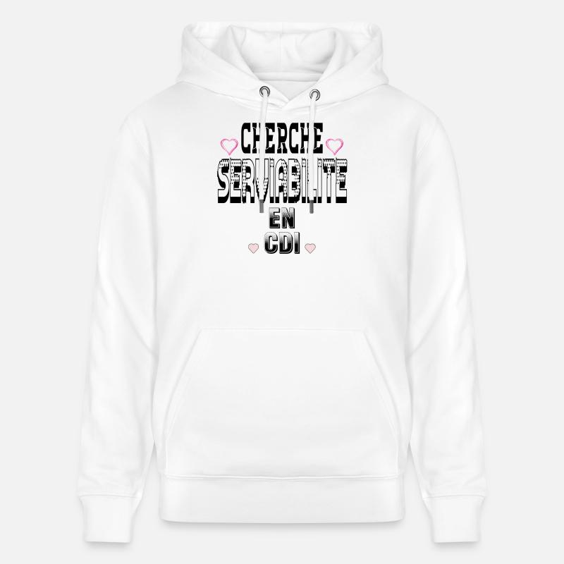 Cherche Serviabilité en CDI - Sweat à capuche bio CRUISER Stanley/Stella Unisexe - blanc