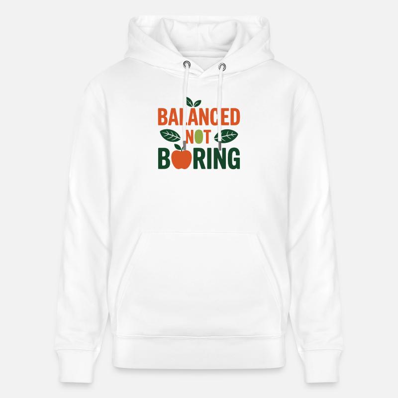 Diététicienne professionnelle équilibrée, pas ennuyeuse, - Sweat à capuche bio CRUISER Stanley/Stella Unisexe - blanc