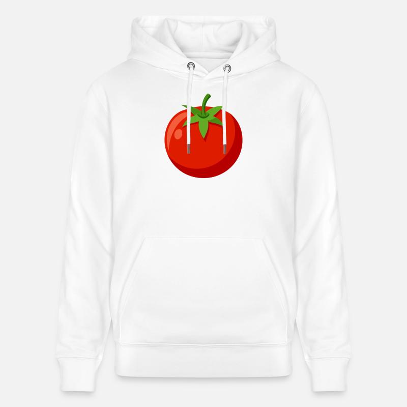 Tomate - Sweat à capuche bio CRUISER Stanley/Stella Unisexe - blanc