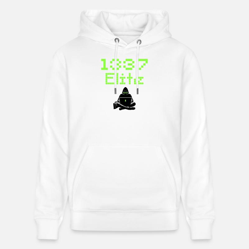 1337 Elite Hacker Squad, Leet Hacker - Stanley/Stella Unisex Bio-Hoodie CRUISER  - Weiß