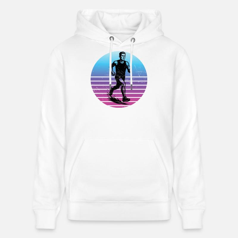 Conception de course pleine de caractère - Sweat à capuche bio CRUISER Stanley/Stella Unisexe - blanc