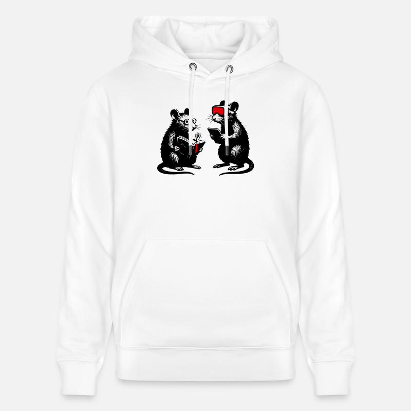 Leseratten im Tech Dialog VR - Stanley/Stella Unisex Bio-Hoodie CRUISER  - Weiß