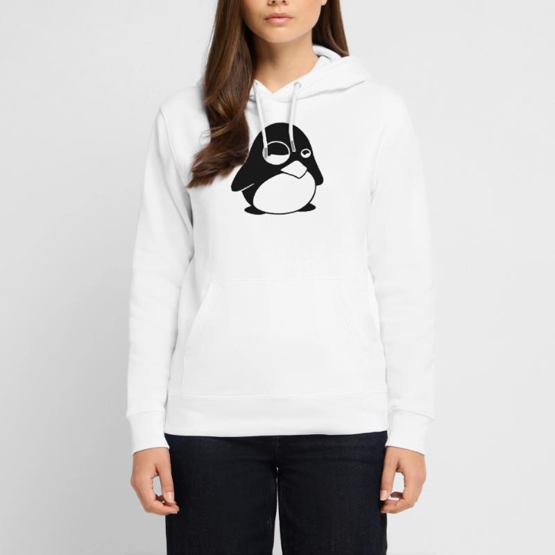 Grumpy Tux – Drôle de Penguin Linux pour les geeks Sweat à capuche bio CRUISER Stanley/Stella Unisexe