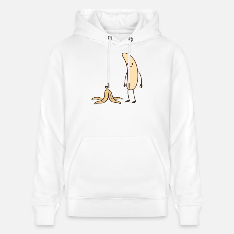 Héros Banane à la peau - Sweat à capuche bio CRUISER Stanley/Stella Unisexe - blanc