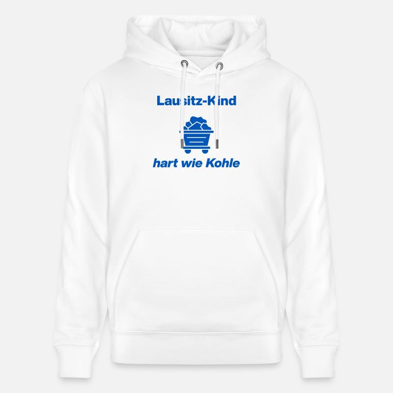 LAUSITZ-RACE : DURE COMME LE CHARBON ! - Sweat à capuche bio CRUISER Stanley/Stella Unisexe - blanc