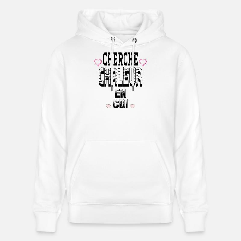 Cherche Chaleur en CDI - Sweat à capuche bio CRUISER Stanley/Stella Unisexe - blanc
