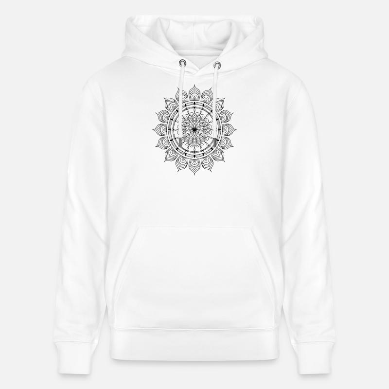 Mandala - Sweat à capuche bio CRUISER Stanley/Stella Unisexe - blanc