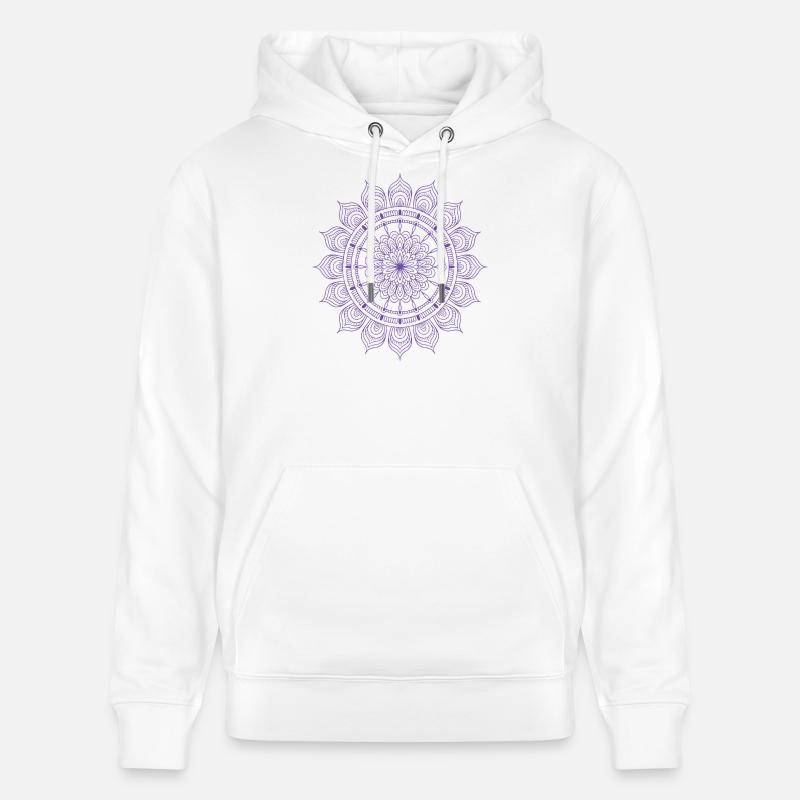 Mandala - Sweat à capuche bio CRUISER Stanley/Stella Unisexe - blanc