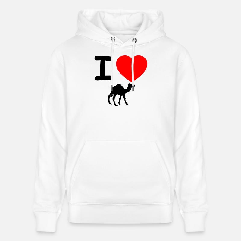 Dromadaire - Sweat à capuche bio CRUISER Stanley/Stella Unisexe - blanc