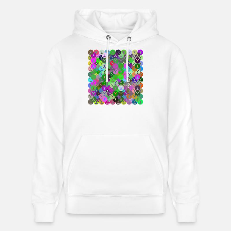 Collage de visages - Sweat à capuche bio CRUISER Stanley/Stella Unisexe - blanc