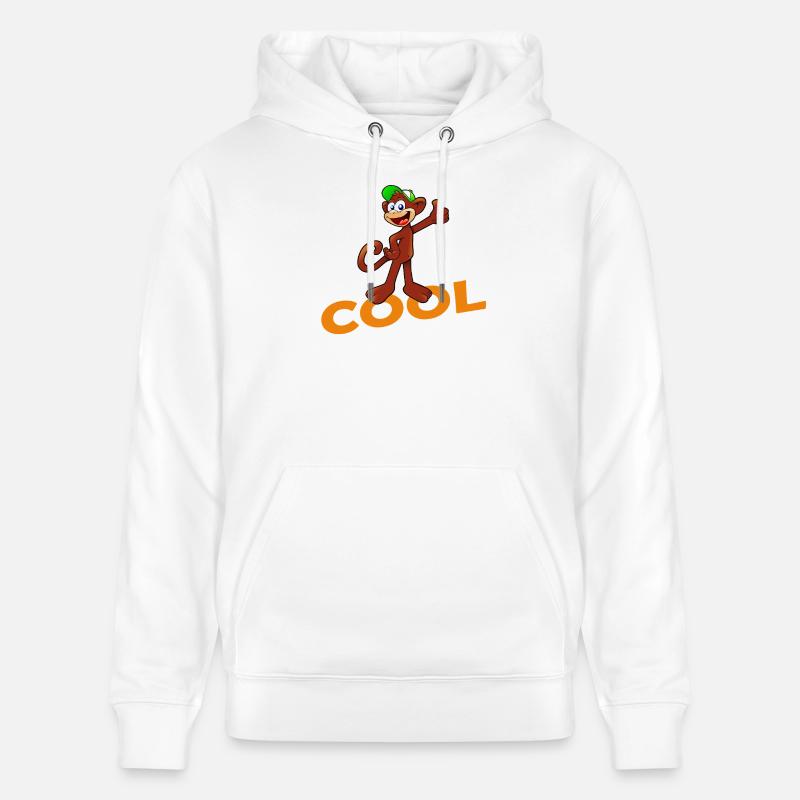 SINGE COOL - Sweat à capuche bio CRUISER Stanley/Stella Unisexe - blanc