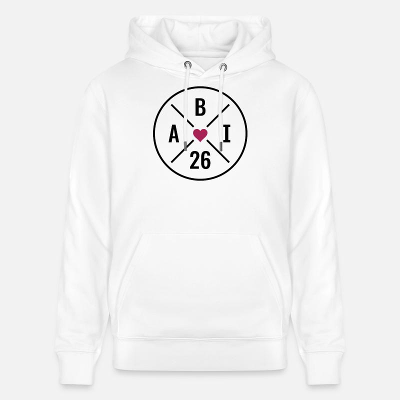 Abi 26 - Diplôme - Diplôme - Abitur 2026 - Sweat à capuche bio CRUISER Stanley/Stella Unisexe - blanc