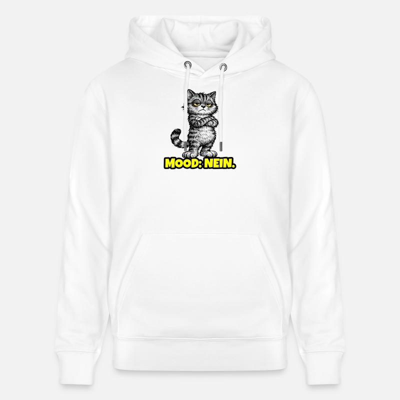 Mood: Nein. – Grumpy Katze (Chef Vibes) - Sweat à capuche bio CRUISER Stanley/Stella Unisexe - blanc