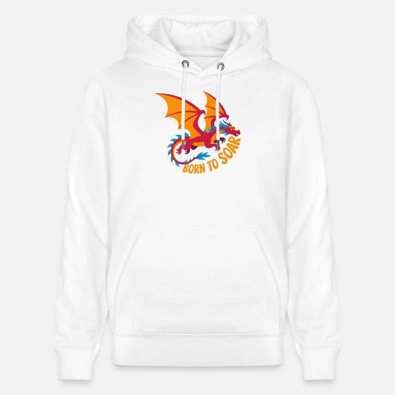 Né pour décoller : deltaplane - Sweat à capuche bio CRUISER Stanley/Stella Unisexe - blanc