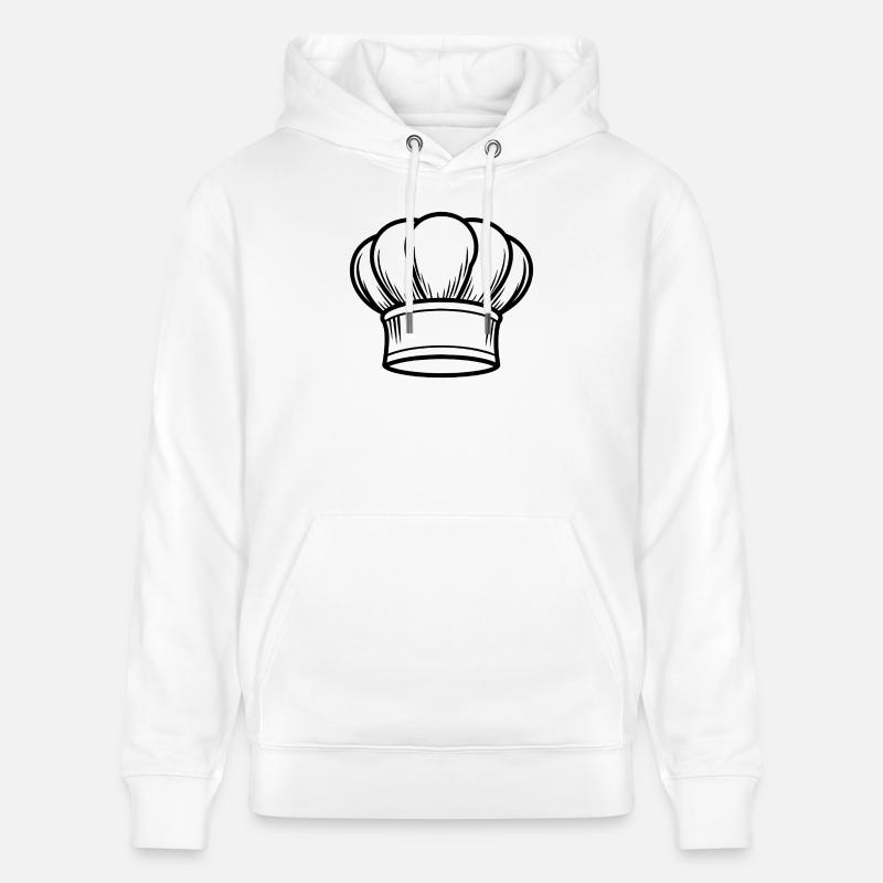 Chapeau de chef - Sweat à capuche bio CRUISER Stanley/Stella Unisexe - blanc