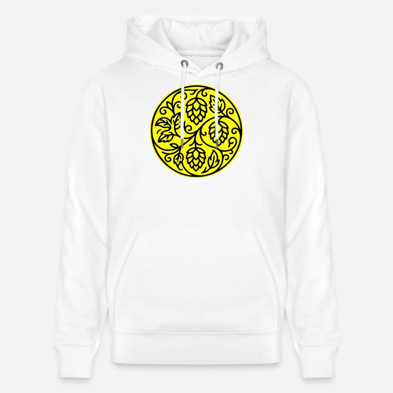 Symbole du houblon orge malt - Sweat à capuche bio CRUISER Stanley/Stella Unisexe - blanc