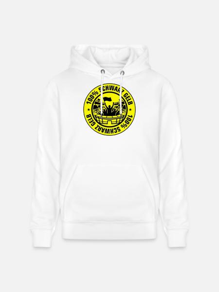 Schwarz Gelb Fans - Stanley/Stella Unisex Bio-Hoodie CRUISER - Weiß