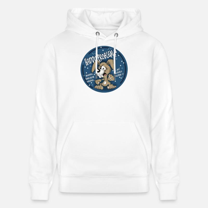 Hasen-Comic Haddu Problem? - Stanley/Stella Unisex Bio-Hoodie CRUISER  - Weiß