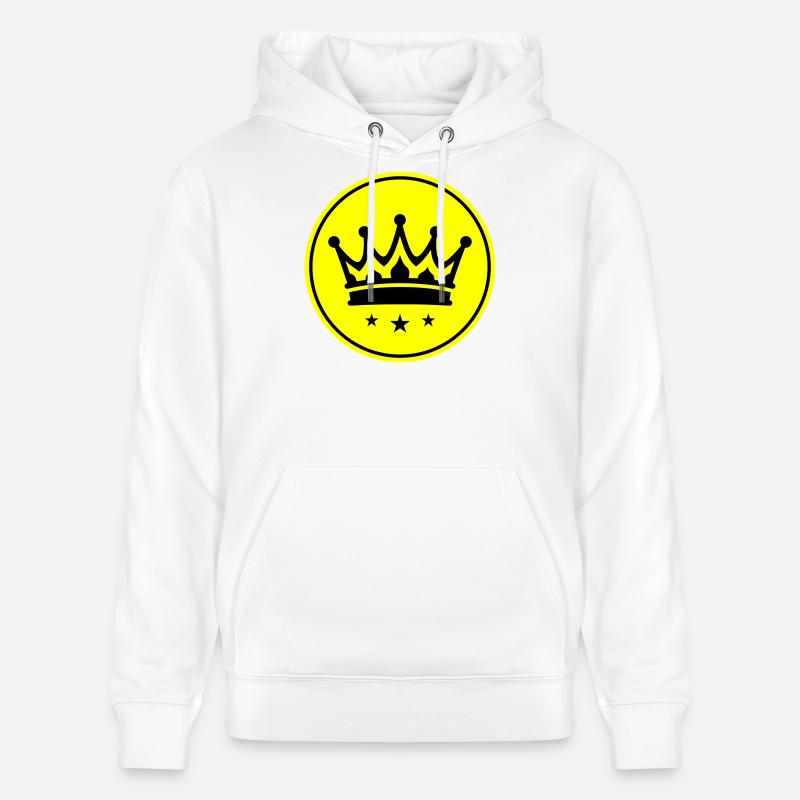 Symbole de la couronne - Sweat à capuche bio CRUISER Stanley/Stella Unisexe - blanc