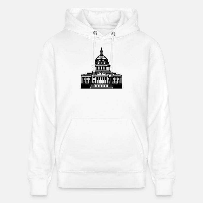 Capitole de Washington D.C. - Sweat à capuche bio CRUISER Stanley/Stella Unisexe - blanc