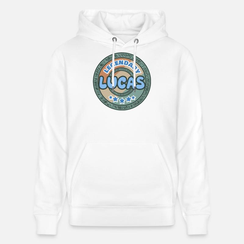Dire Lucas - Sweat à capuche bio CRUISER Stanley/Stella Unisexe - blanc