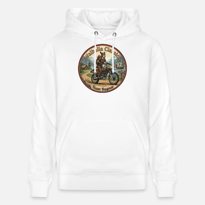 Walhalla Classics - Team Ragnar - Stanley/Stella Unisex Bio-Hoodie CRUISER  - Weiß