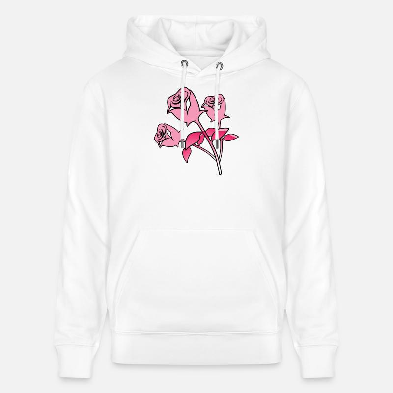 Roses - Sweat à capuche bio CRUISER Stanley/Stella Unisexe - blanc