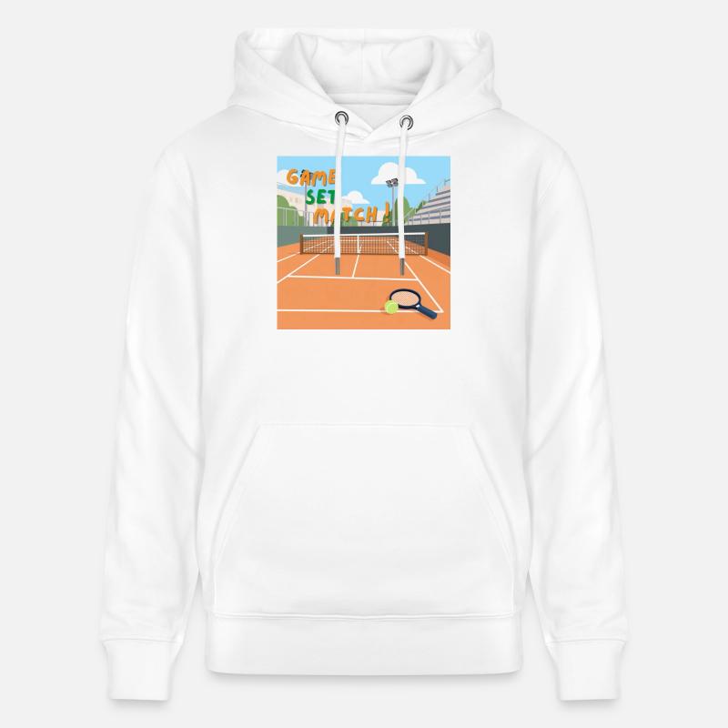 Game Set Match - Sweat à capuche bio CRUISER Stanley/Stella Unisexe - blanc