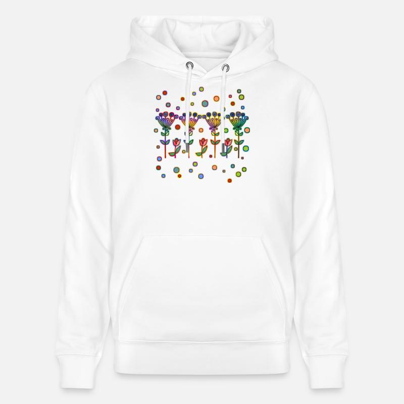 Fleur - Sweat à capuche bio CRUISER Stanley/Stella Unisexe - blanc