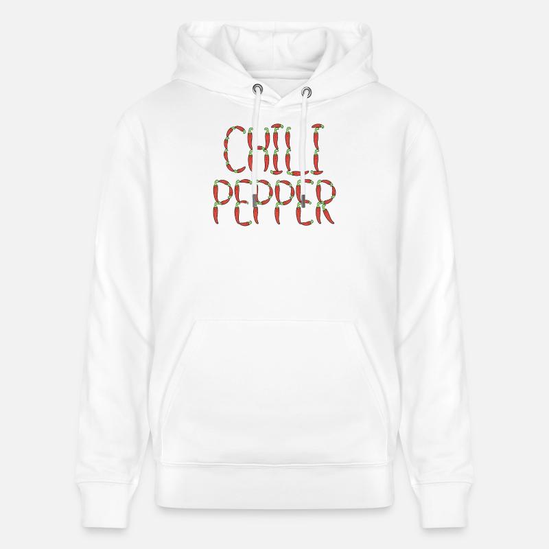 Typographie du piment - Sweat à capuche bio CRUISER Stanley/Stella Unisexe - blanc