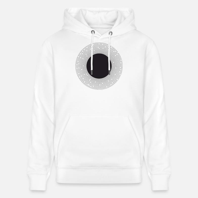 Rayonnement solaire à point radial - Sweat à capuche bio CRUISER Stanley/Stella Unisexe - blanc