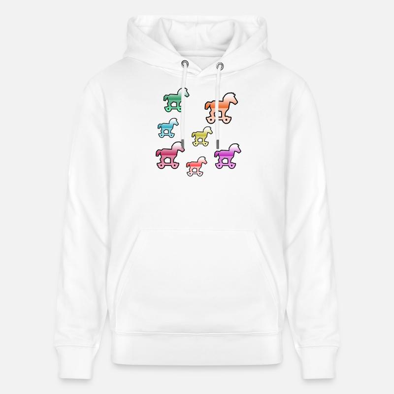 Chevaux - Sweat à capuche bio CRUISER Stanley/Stella Unisexe - blanc