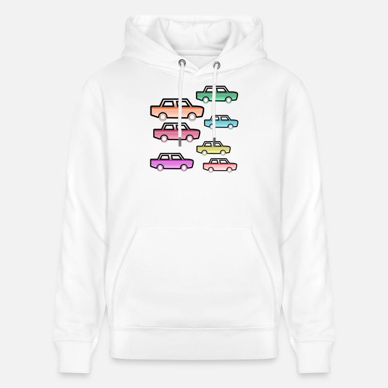 Automobiles - Sweat à capuche bio CRUISER Stanley/Stella Unisexe - blanc
