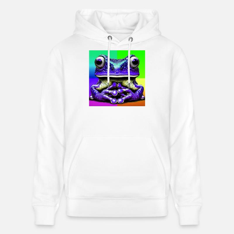 grenouille - Sweat à capuche bio CRUISER Stanley/Stella Unisexe - blanc