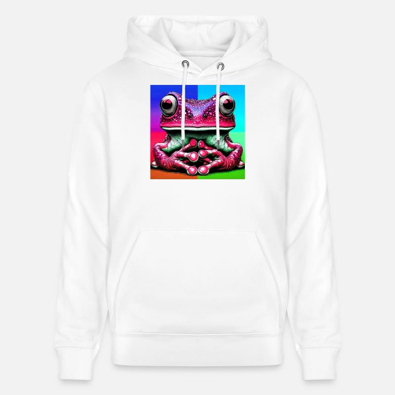 grenouille - Sweat à capuche bio CRUISER Stanley/Stella Unisexe - blanc