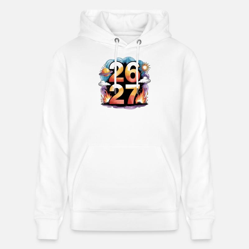 Réveillon du Nouvel An 26 / 27 - Sweat à capuche bio CRUISER Stanley/Stella Unisexe - blanc