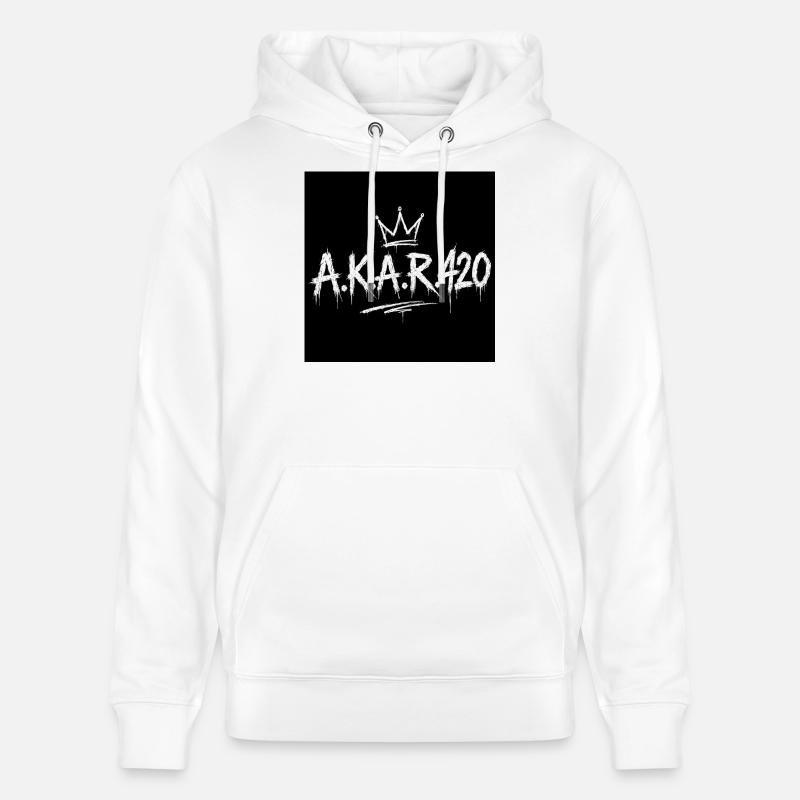AKAR420 Couronne de graffiti - Sweat à capuche bio CRUISER Stanley/Stella Unisexe - blanc