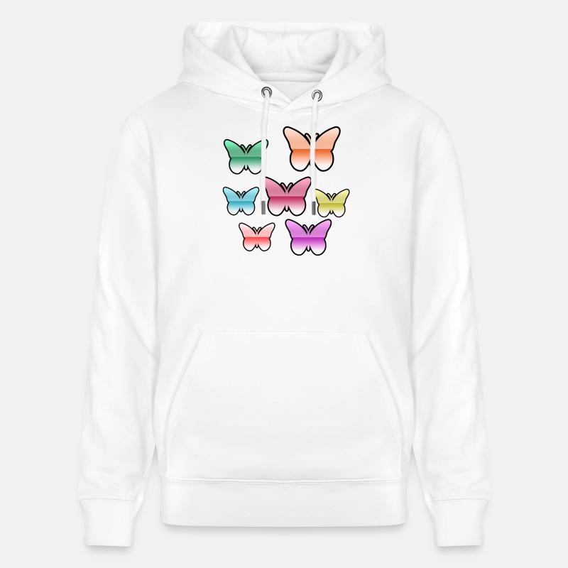 Schnetterlinge - Sweat à capuche bio CRUISER Stanley/Stella Unisexe - blanc