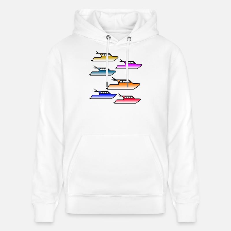 Motorboote - Stanley/Stella Unisex Bio-Hoodie CRUISER - Weiß