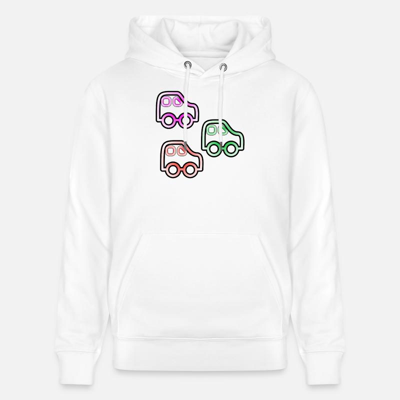 Automobiles - Sweat à capuche bio CRUISER Stanley/Stella Unisexe - blanc