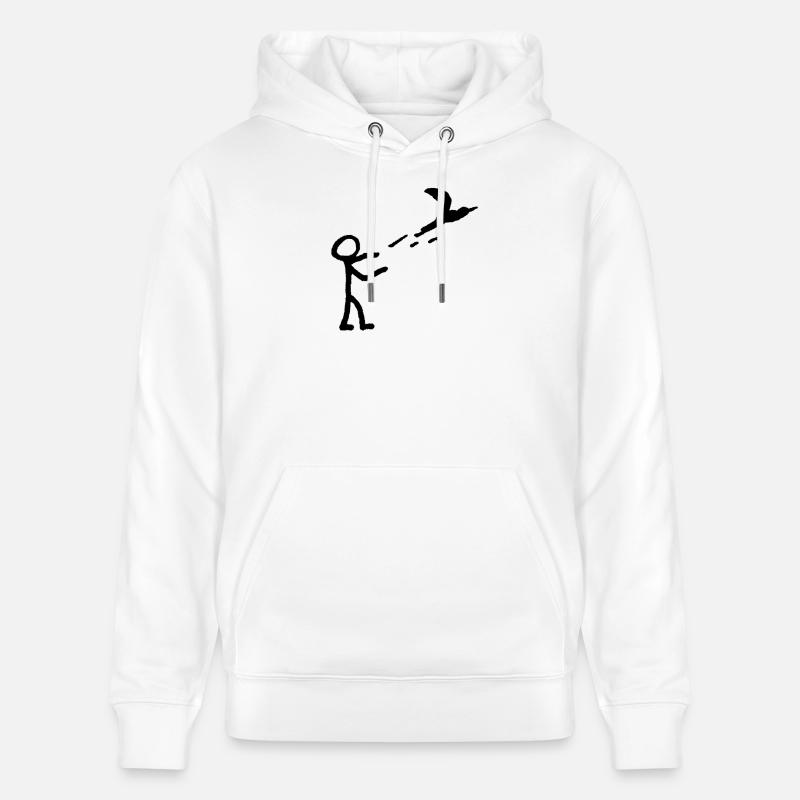 Lâche-le - Sweat à capuche bio CRUISER Stanley/Stella Unisexe - blanc