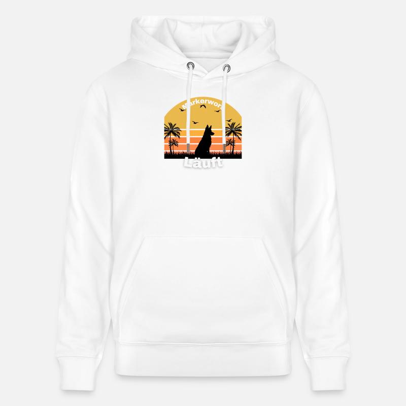 Exécution de mots de repère - Sweat à capuche bio CRUISER Stanley/Stella Unisexe - blanc