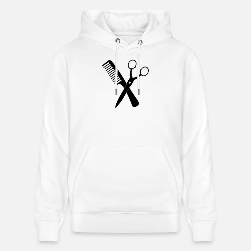 Ciseaux croisés - Sweat à capuche bio CRUISER Stanley/Stella Unisexe - blanc