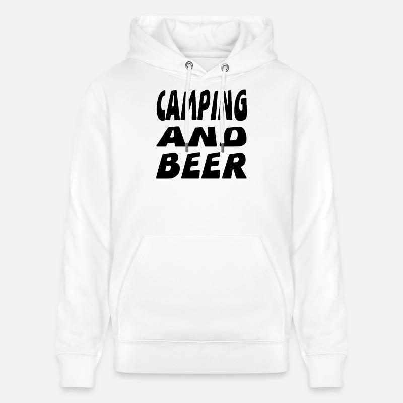 Camping - Sweat à capuche bio CRUISER Stanley/Stella Unisexe - blanc