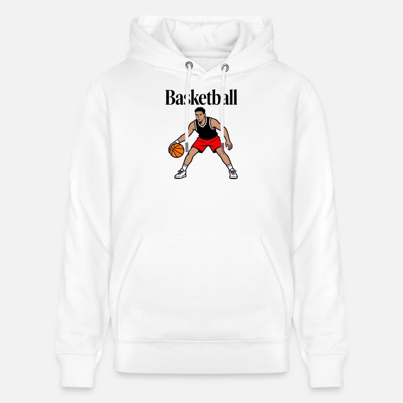 basket-ball - Sweat à capuche bio CRUISER Stanley/Stella Unisexe - blanc